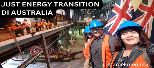 Laporan Maria Emeninta di Agenda South East Asia Just Energy Transition di Australia...