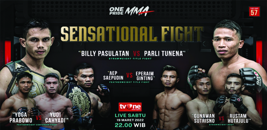 OnePride MMA Fight Night 57 Sensational Fight Hadirkan 2 Partai Perebutan Sabuk Juara