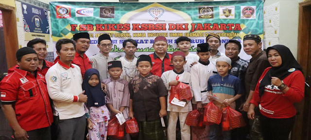 Berkah Ramadhan DPC FSB KIKES DKI Jakarta Buka Bersama Berikan Santunan Kepada Anak Yatim