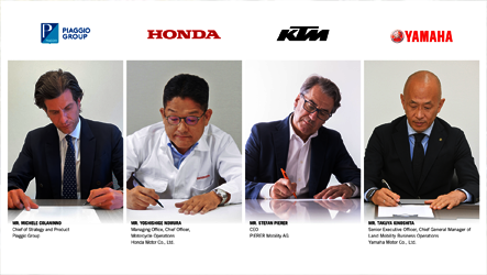 Piaggio, Honda, Yamaha, Dan KTM Bentuk Konsorsium Baterai Motor Listrik