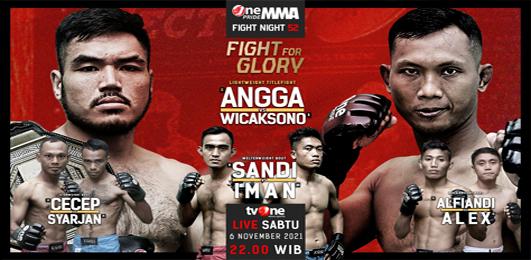 OnePride MMA Fight Night 52  Fight for Glory  Title Fight Lightweight Angga Hadapi Pertarungan Kontra Wicaksono