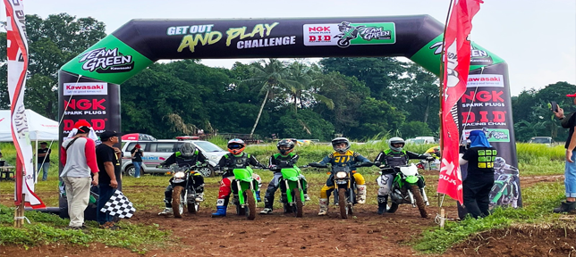 NGK : DID & Team Green Kawasaki kolaborasi di Event Get Out & Play Challenge...